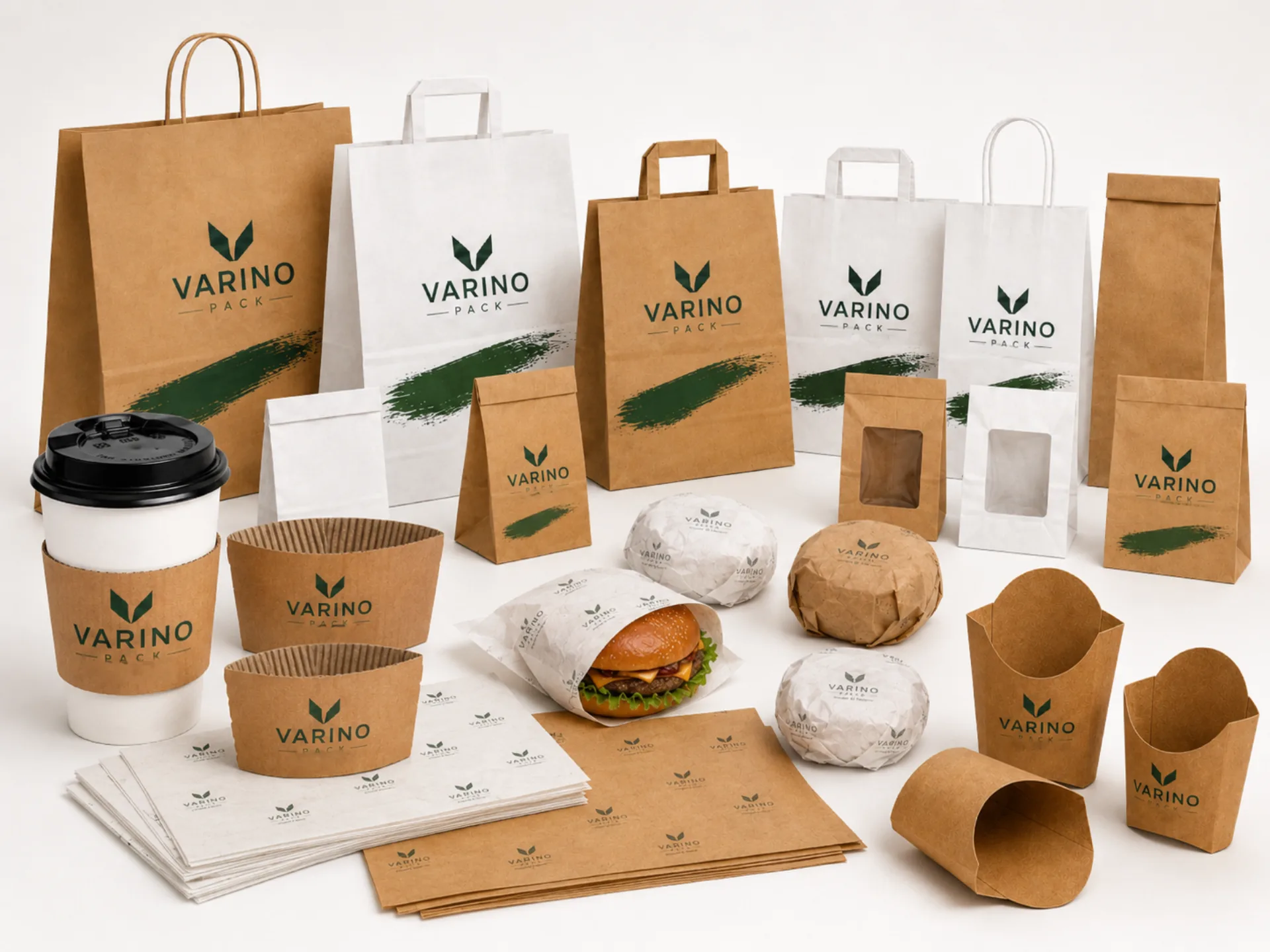 Varino Pack paper food-packaging catalog cover